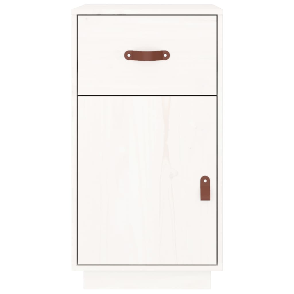 Meuble de bureau blanc 40x50x75 cm en bois de pin massif