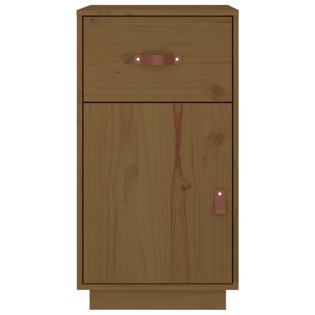 Meuble de bureau marron miel 40x50x75 cm en bois de pin massif