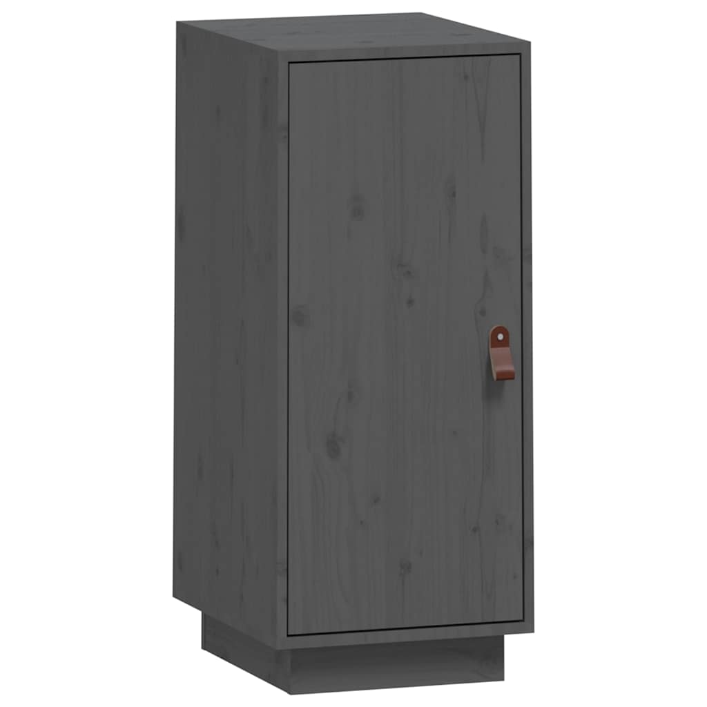 Sideboard Grau 34x40x75 cm Massivholz Kiefer