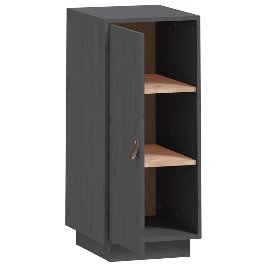 Sideboard Grau 34x40x75 cm Massivholz Kiefer