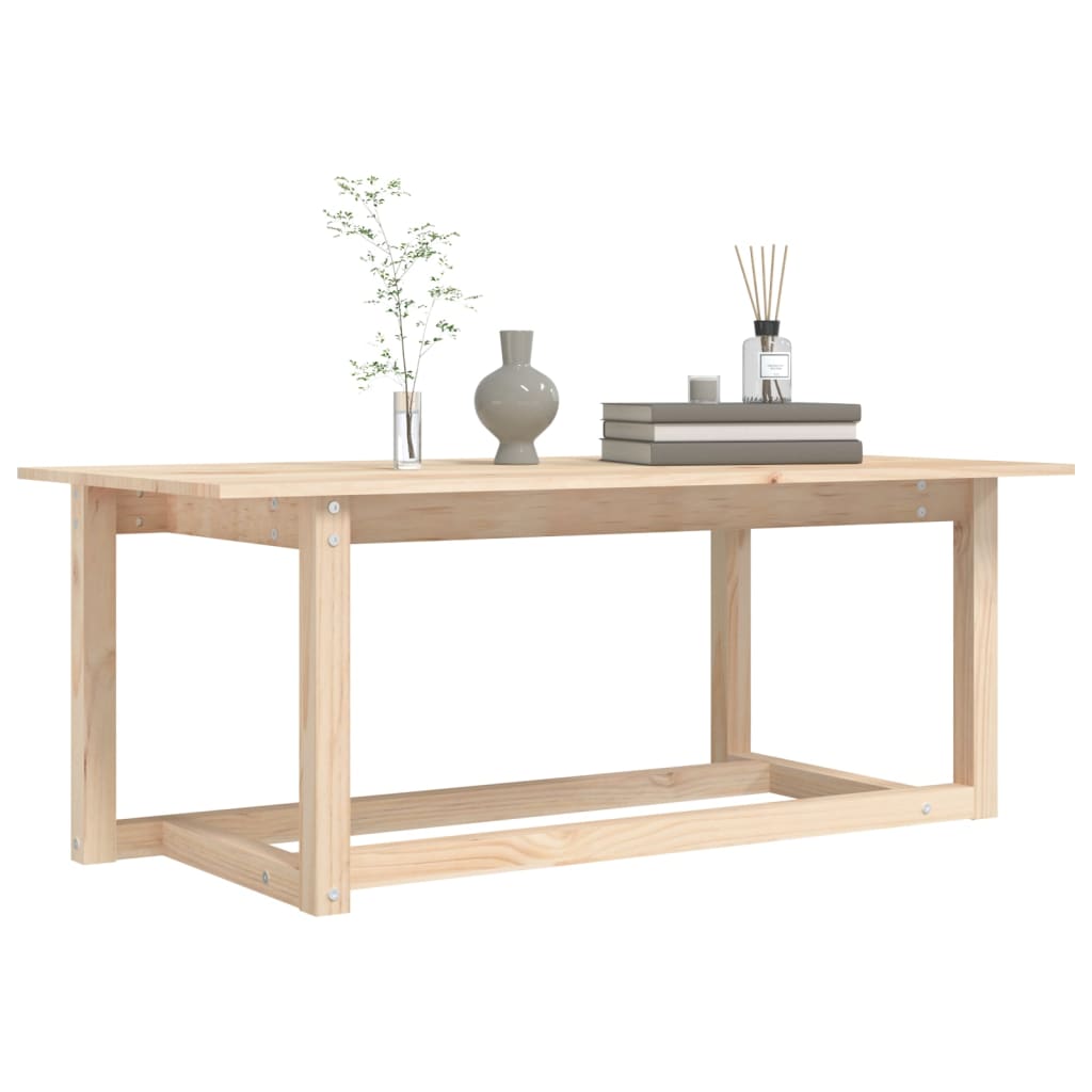 Table basse 110x55x45 cm en bois de pin massif