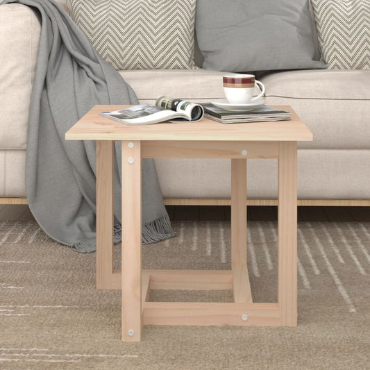 Couchtisch 50x50x45 cm Massivholz Kiefer