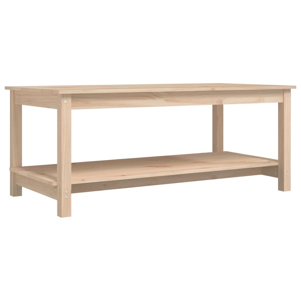 Table basse 110x55x45 cm en bois de pin massif