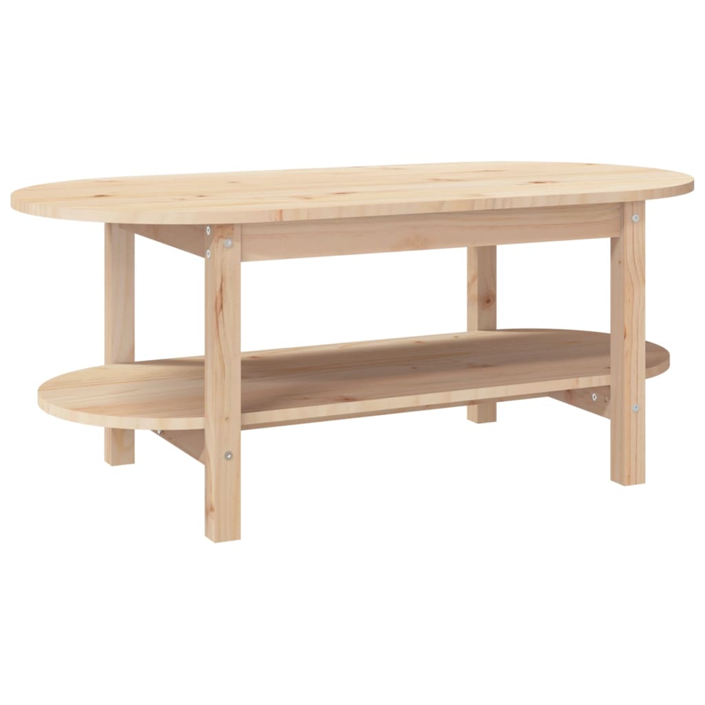 Table basse 110x55x45 cm en bois de pin massif