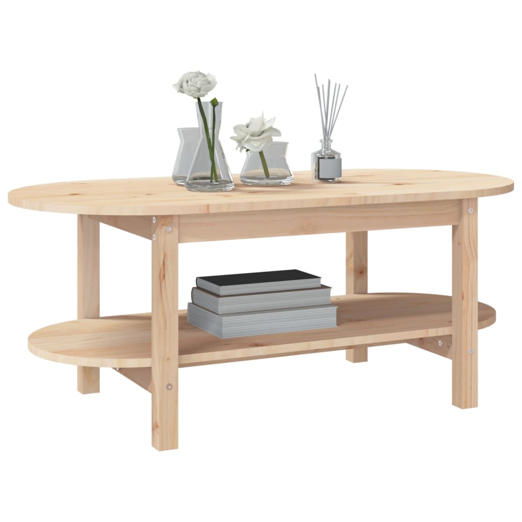 Table basse 110x55x45 cm en bois de pin massif