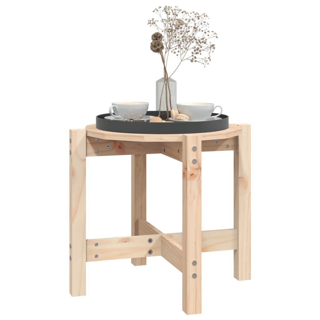 Table basse Ø 52,5x45 cm en bois de pin massif