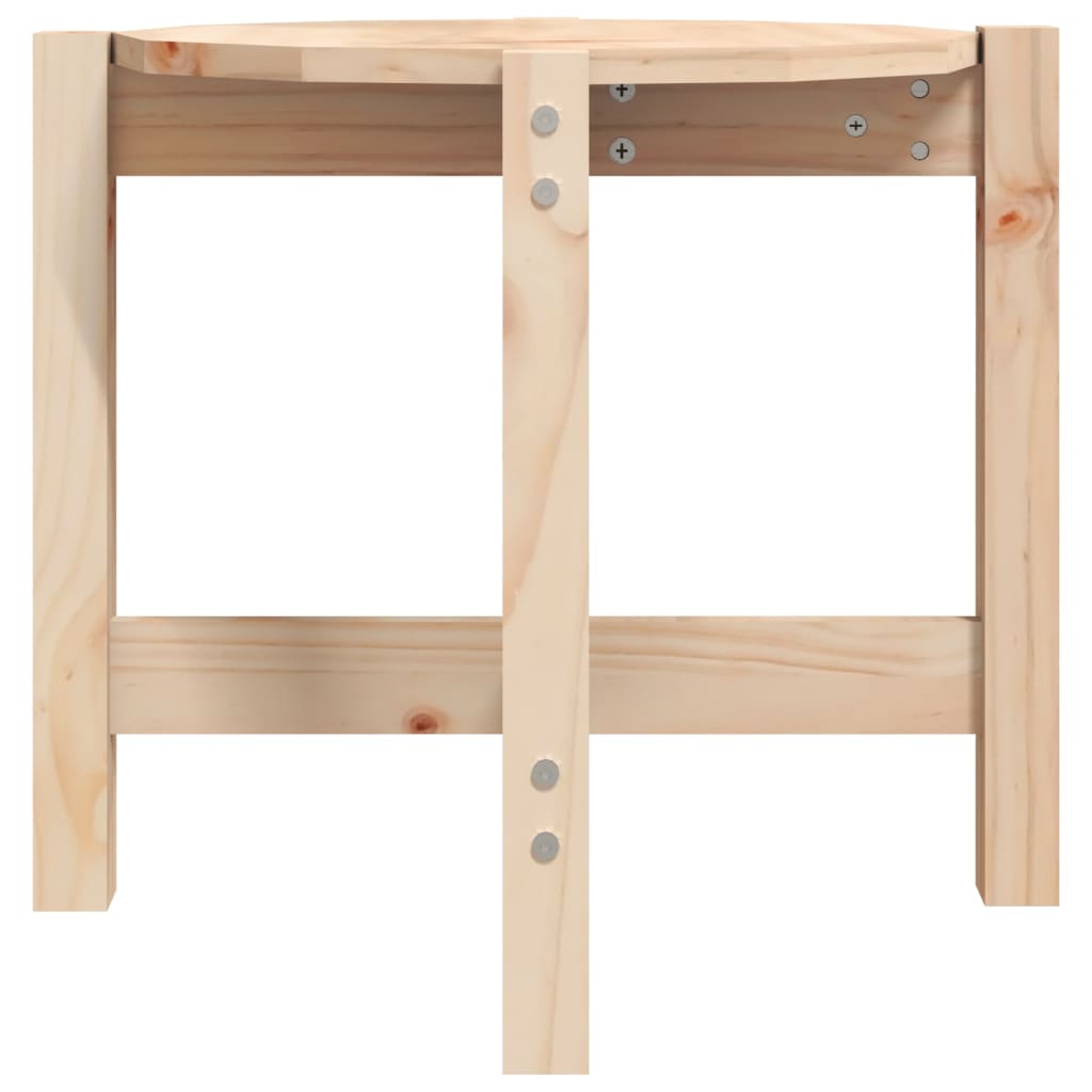 Table basse Ø 52,5x45 cm en bois de pin massif