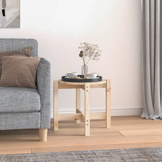 Table basse Ø 52,5x45 cm en bois de pin massif