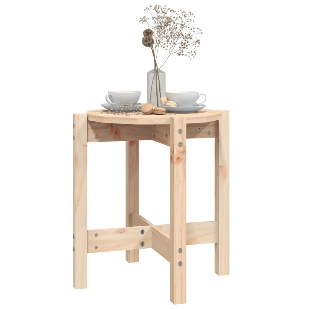 Table basse Ø 42,5x45 cm en bois de pin massif