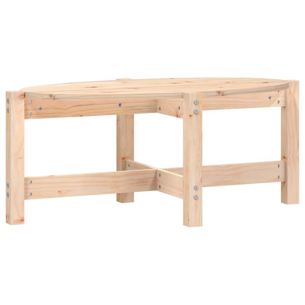 Table basse 87x48x35 cm en bois de pin massif