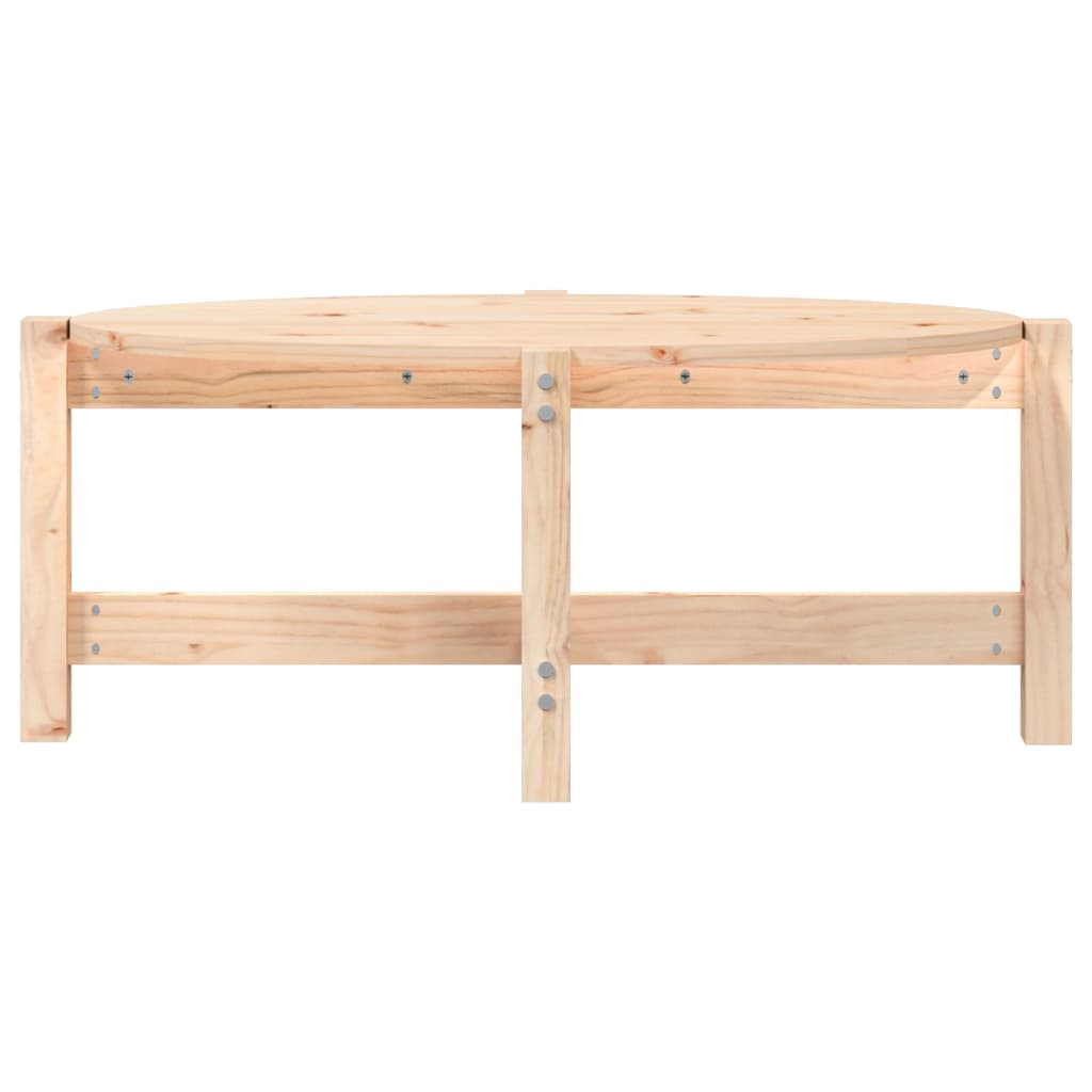 Table basse 87x48x35 cm en bois de pin massif