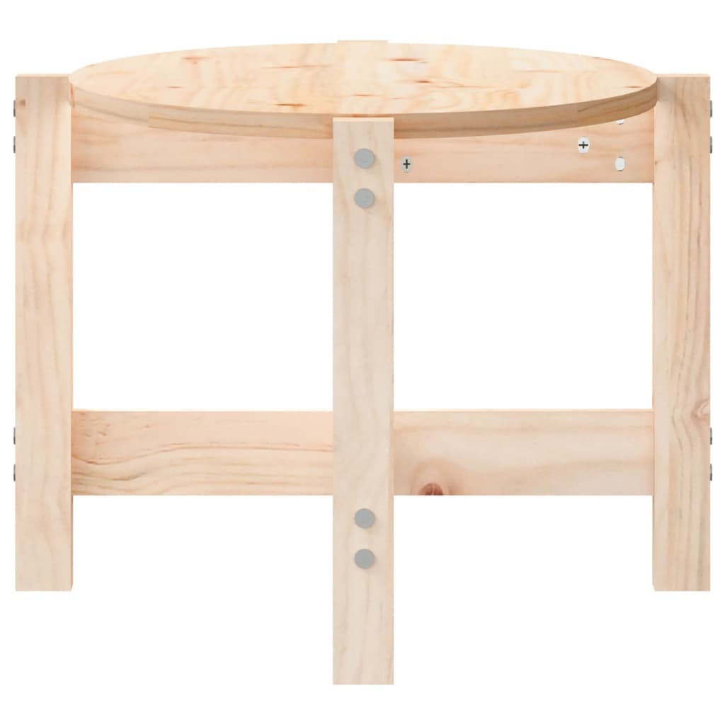 Table basse 87x48x35 cm en bois de pin massif