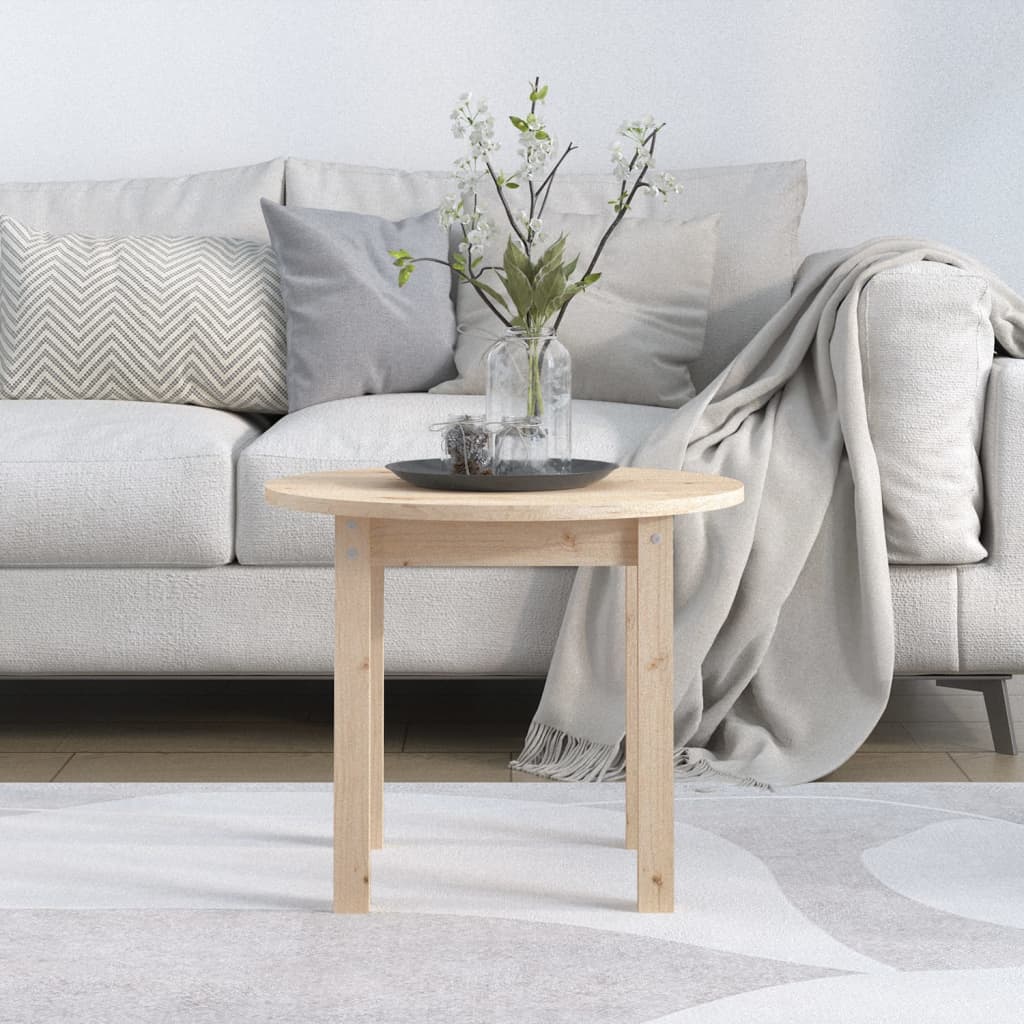 Table basse Ø 55x45 cm en pin massif