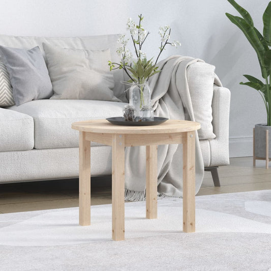Table basse Ø 55x45 cm en pin massif