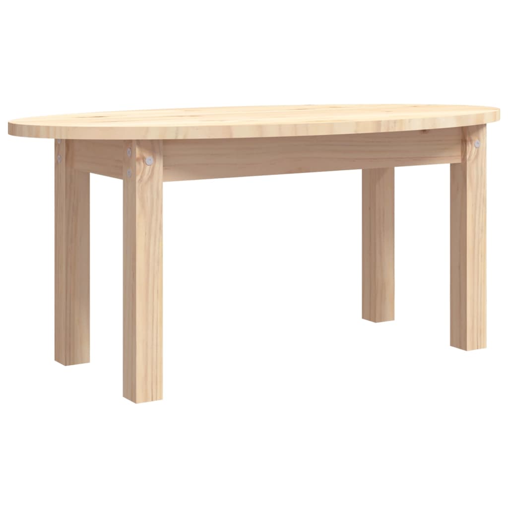 Table basse 80x40x35 cm en bois de pin massif