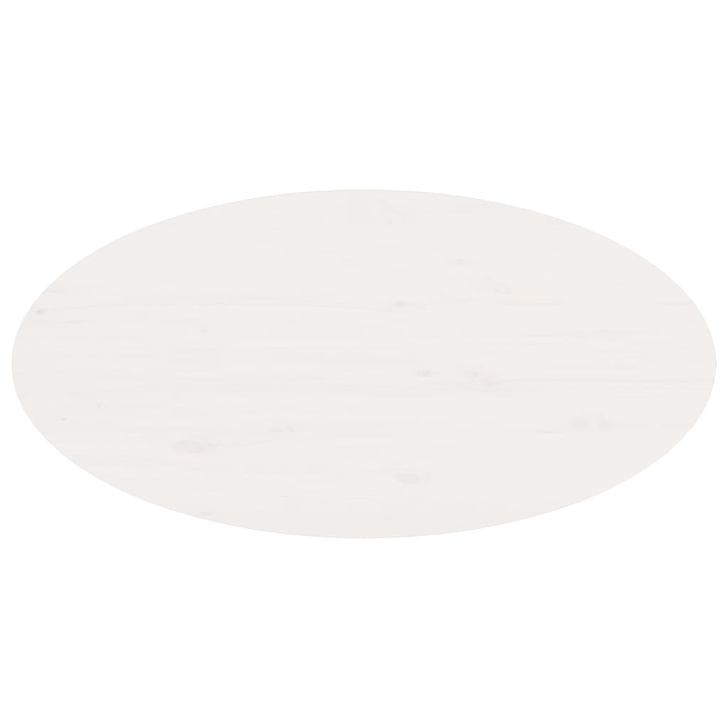 Coffee Table White 80x40x35 cm Solid Pine
