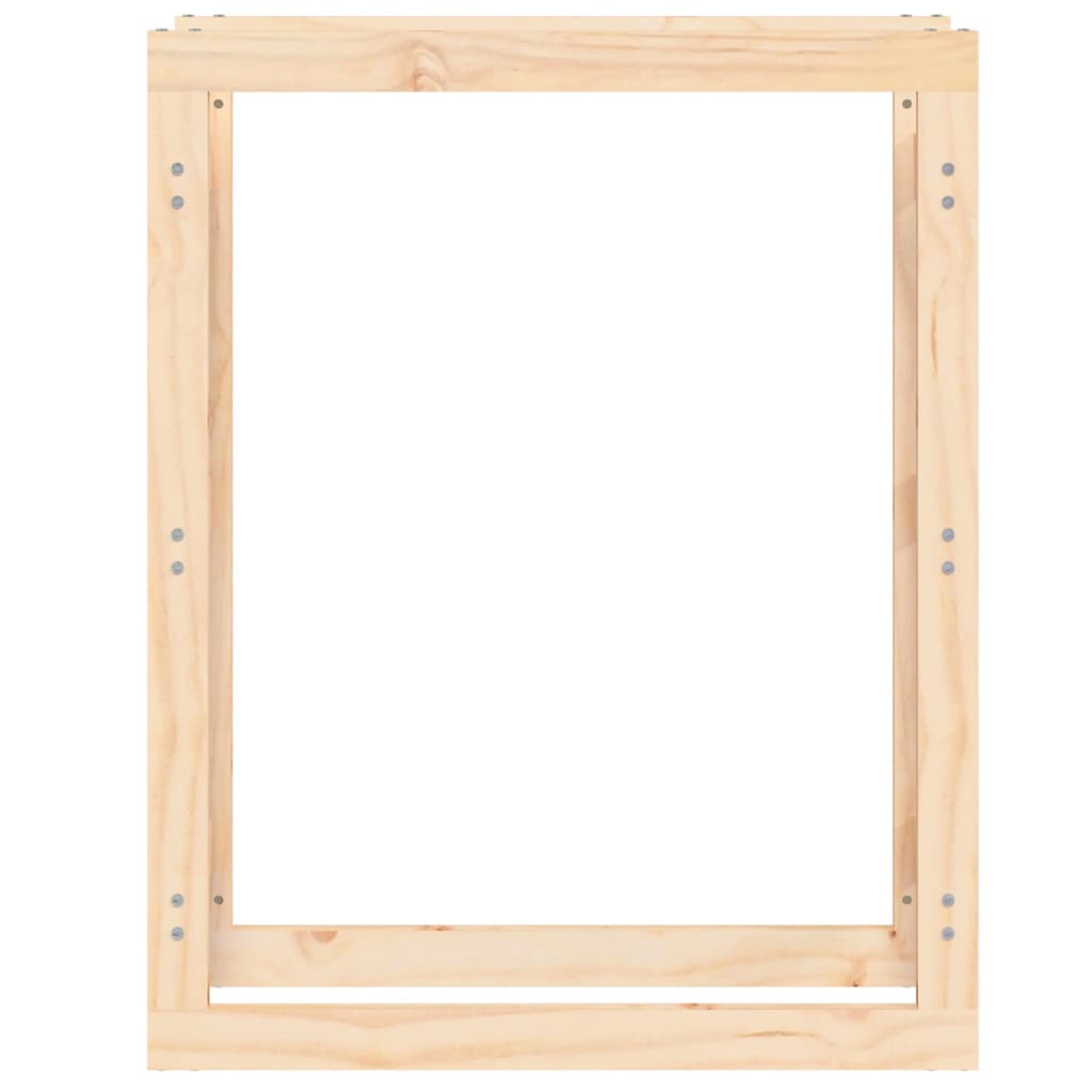 Etagère à bûches 80x25x100 cm en pin massif