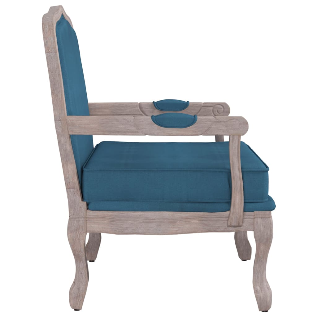 Sessel Blau 64x64x90 cm Samt