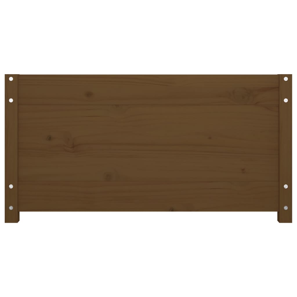 Lit de repos marron miel 80x200 cm en bois de pin massif