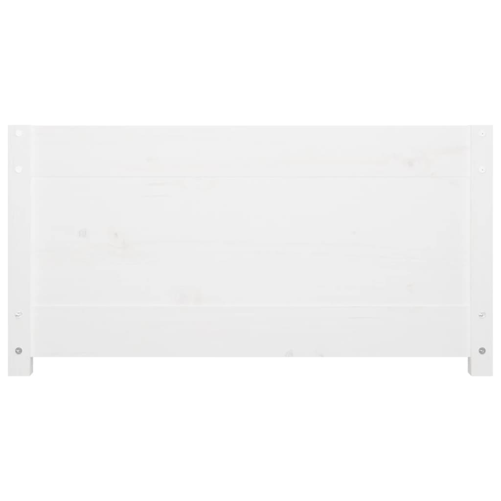 Lit de repos blanc 90x200 cm en bois de pin massif