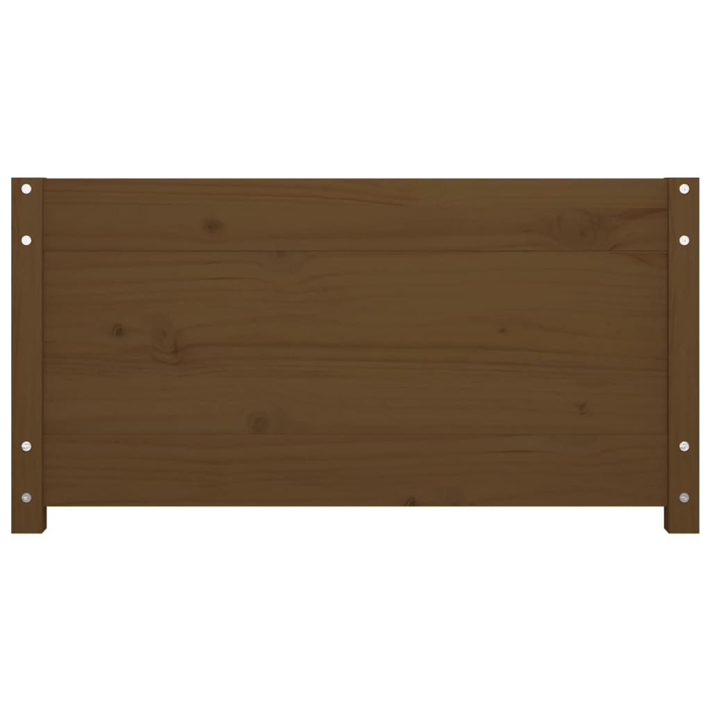 Lit de repos marron miel 90x200 cm en bois de pin massif