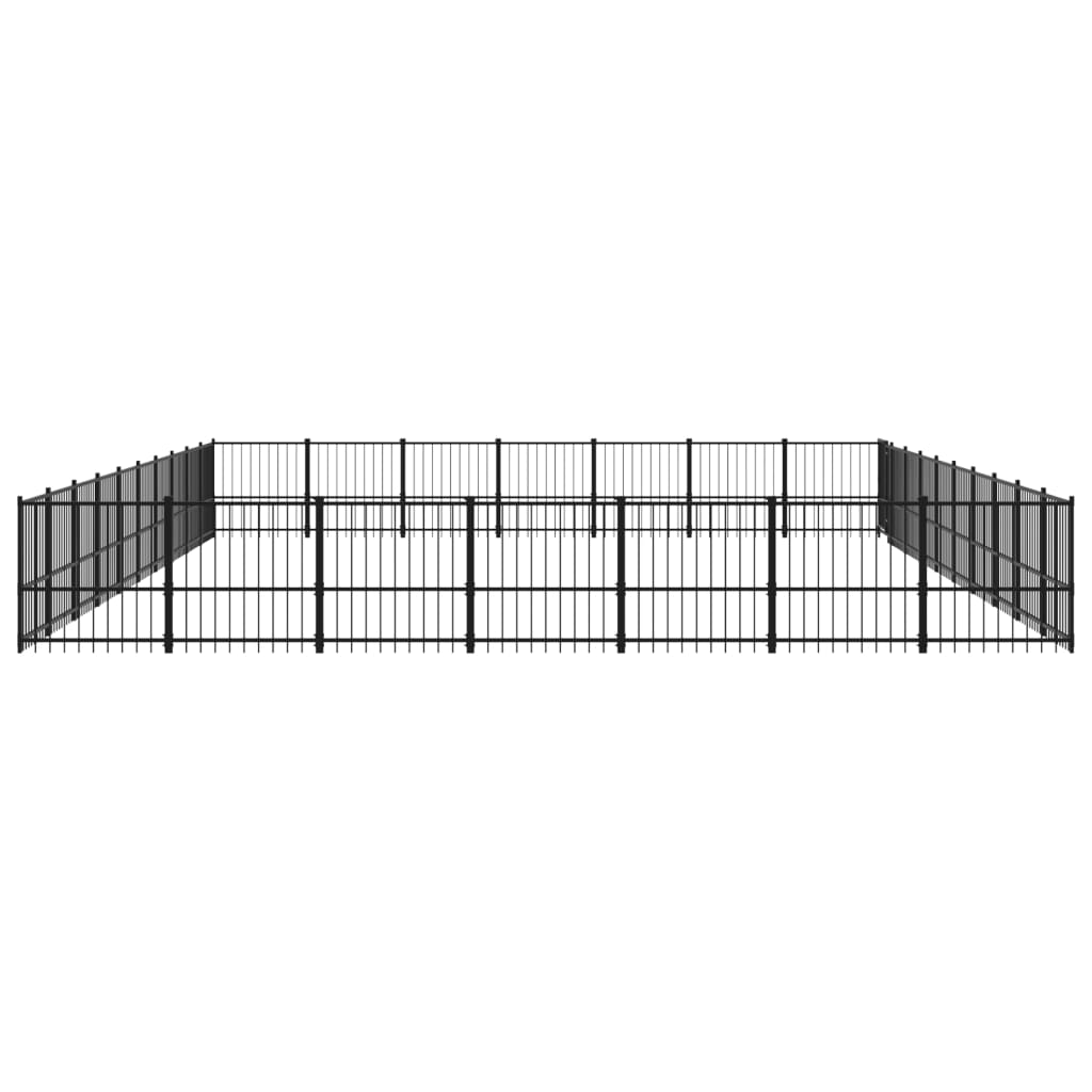 Outdoor-Hundezwinger Stahl 65,86 m²