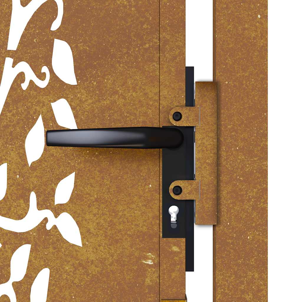 Gartentor 100x75 cm Cortenstahl Baumdesign