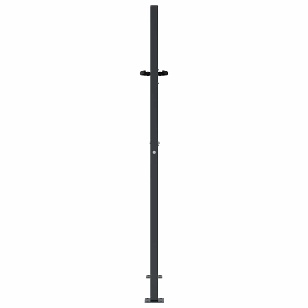 Gartentor Anthrazit 100x125 cm Stahl Gras-Design