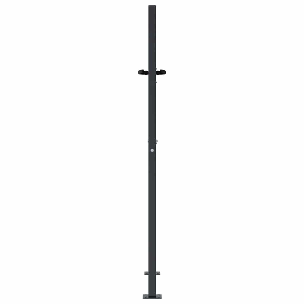 Gartentor Anthrazit 100x150 cm Stahl Gras-Design