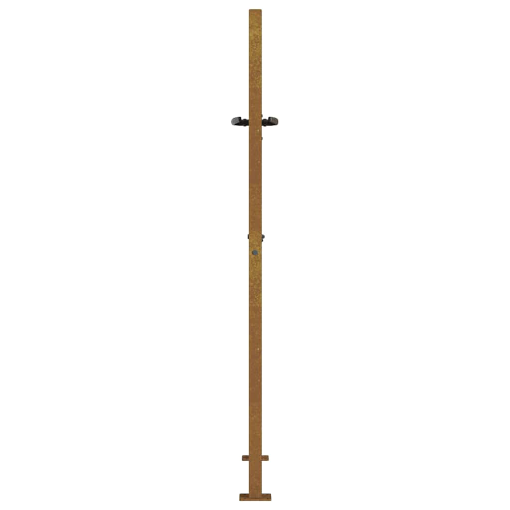 Gartentor 100x125 cm Cortenstahl Gras-Design