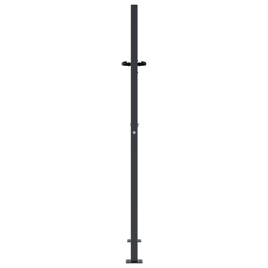 Gartentor Anthrazit 100x125 cm Stahl Bambus-Design