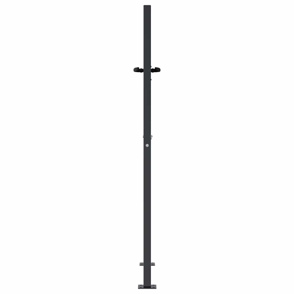 Gartentor Anthrazit 100x150 cm Stahl Bambus-Design