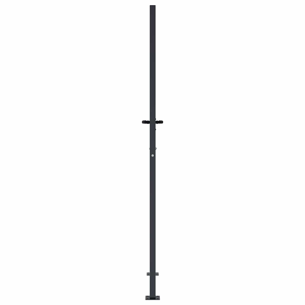 Gartentor Anthrazit 100x175 cm Stahl Bambus-Design