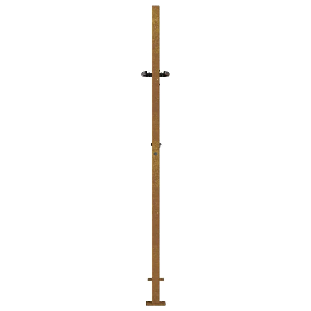 Gartentor 100x125 cm Cortenstahl Bambus-Design