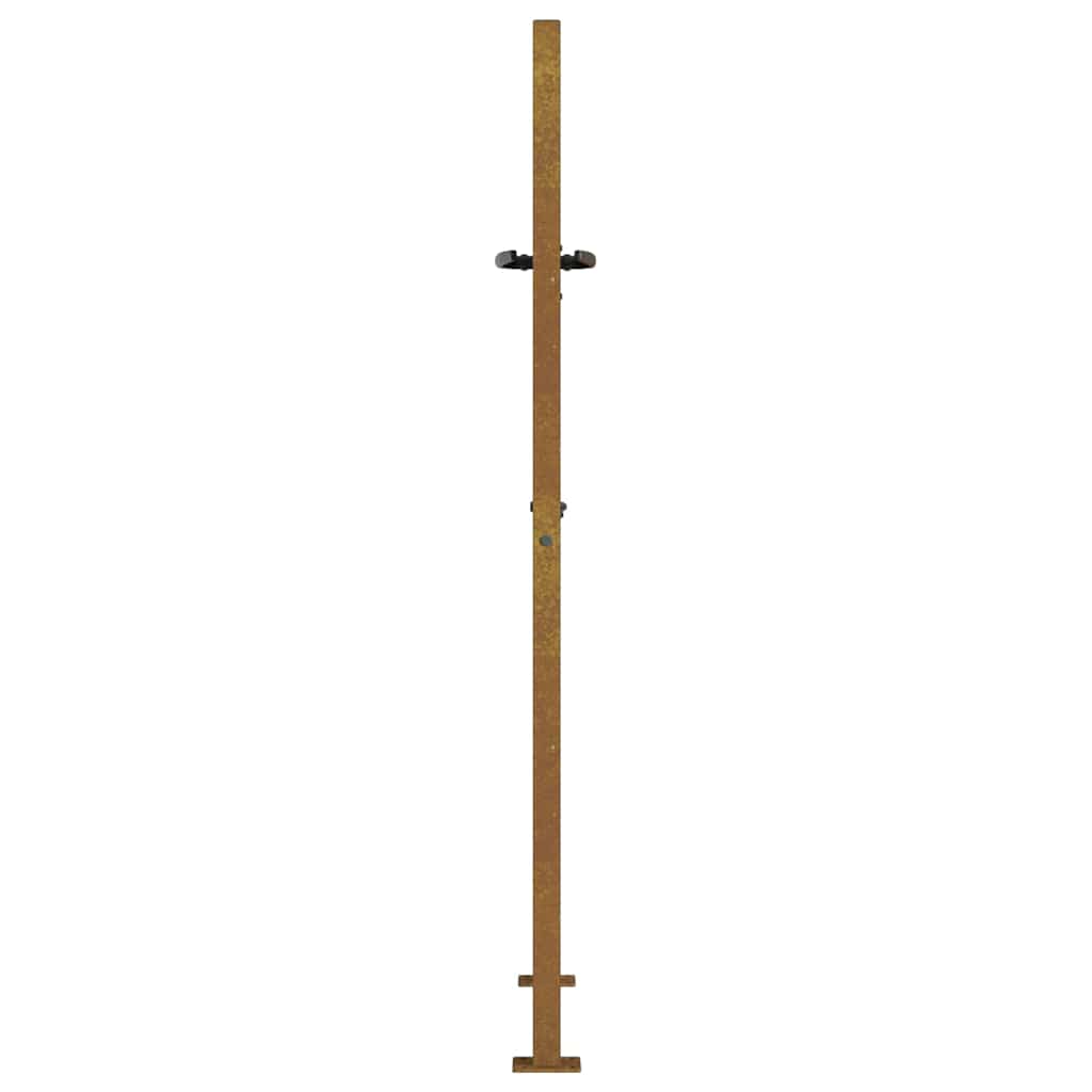 Gartentor 100x125 cm Cortenstahl Bambus-Design