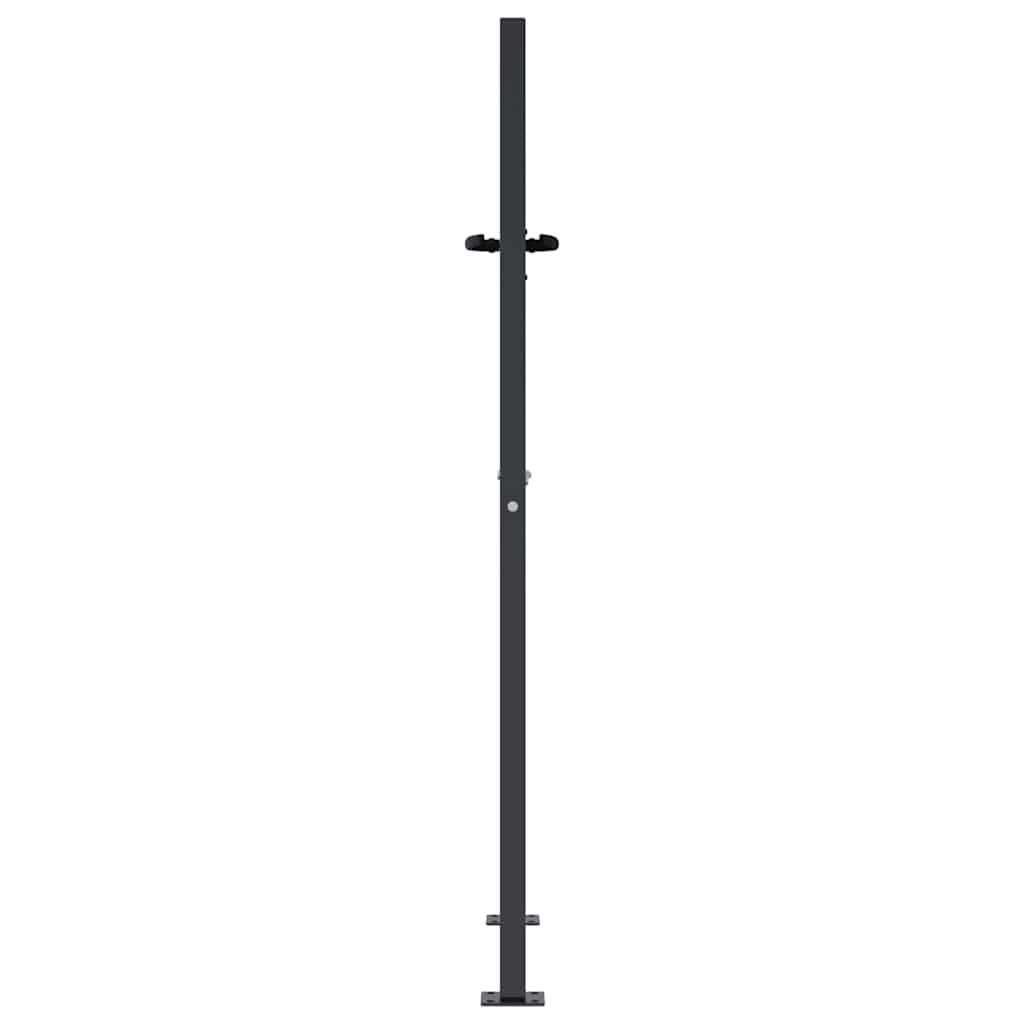 Gartentor Anthrazit 100x150 cm Stahl Quadratisches Design