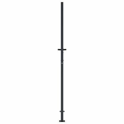 Gartentor Anthrazit 100x175 cm Stahl Quadratisches Design