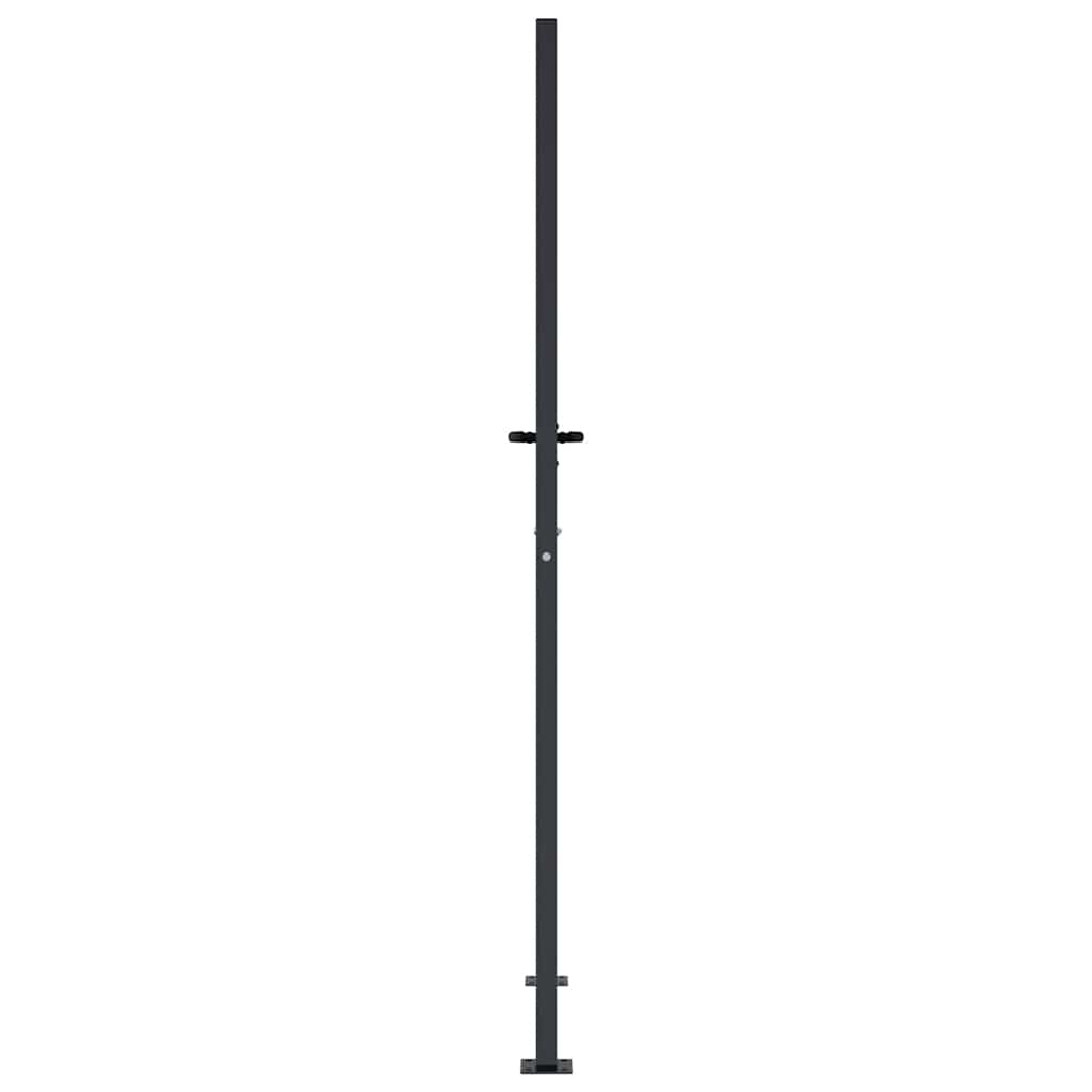 Gartentor Anthrazit 100x175 cm Stahl Quadratisches Design