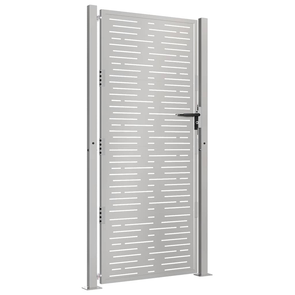 Gartentor 100x175 cm Cortenstahl Quadratisches Design