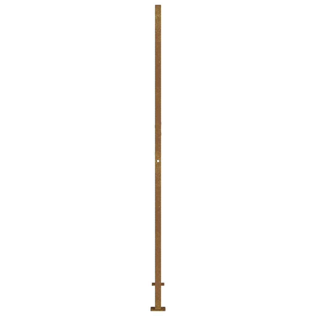 Gartentor 100x175 cm Cortenstahl Quadratisches Design