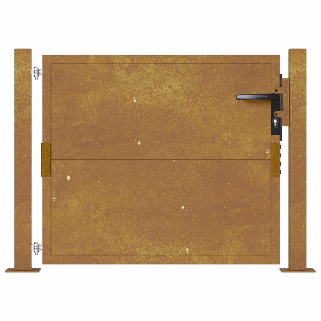 Gartentor 100x75 cm Cortenstahl