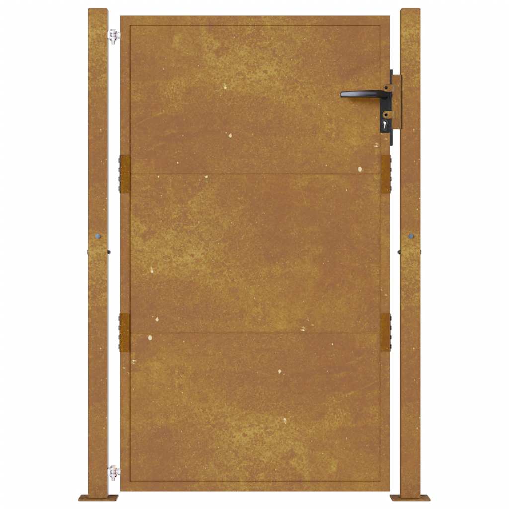 Gartentor 100x125 cm Cortenstahl