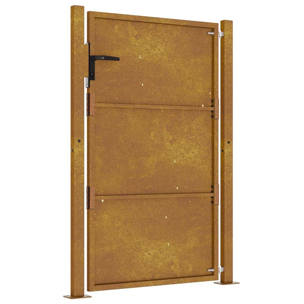 Gartentor 100x125 cm Cortenstahl