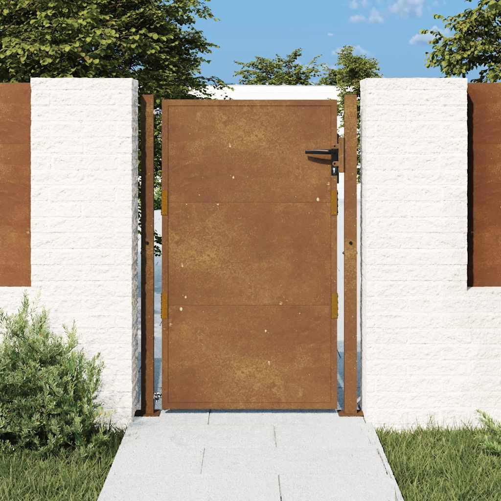 Gartentor 100x125 cm Cortenstahl
