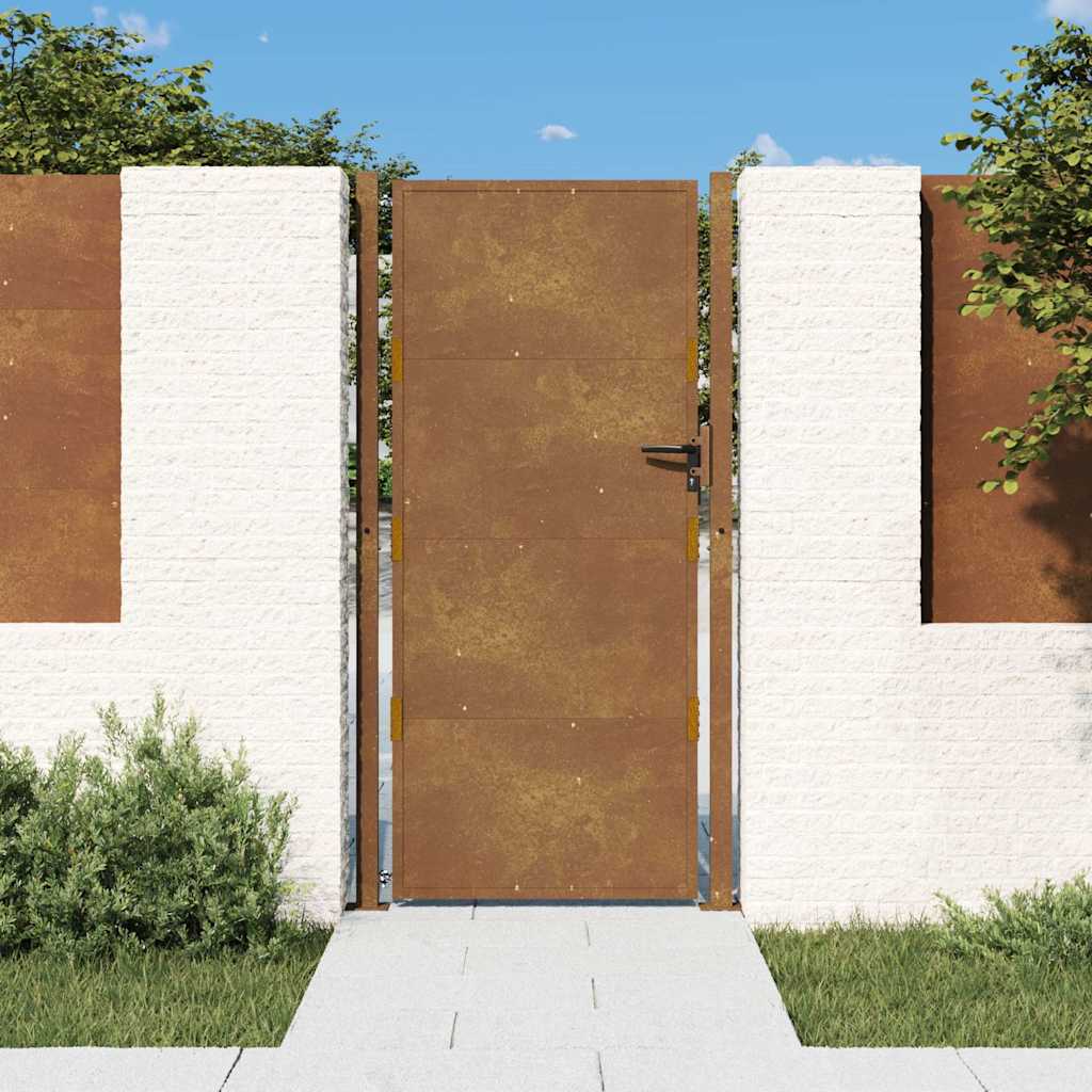 Gartentor 100x200 cm Cortenstahl