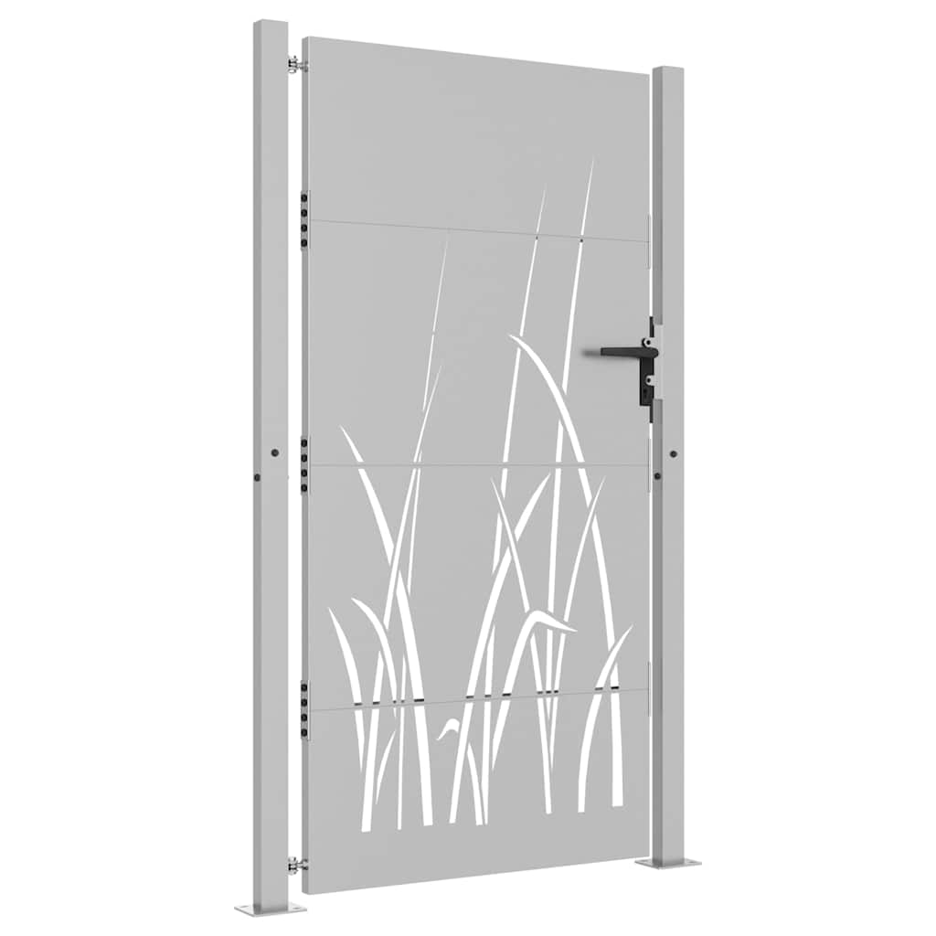 Gartentor 100 x 175 cm Pulverbeschichteter Stahl Abschließbar