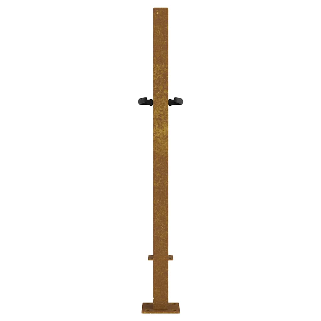 Gartentor 100x75 cm Cortenstahl Bambus-Design