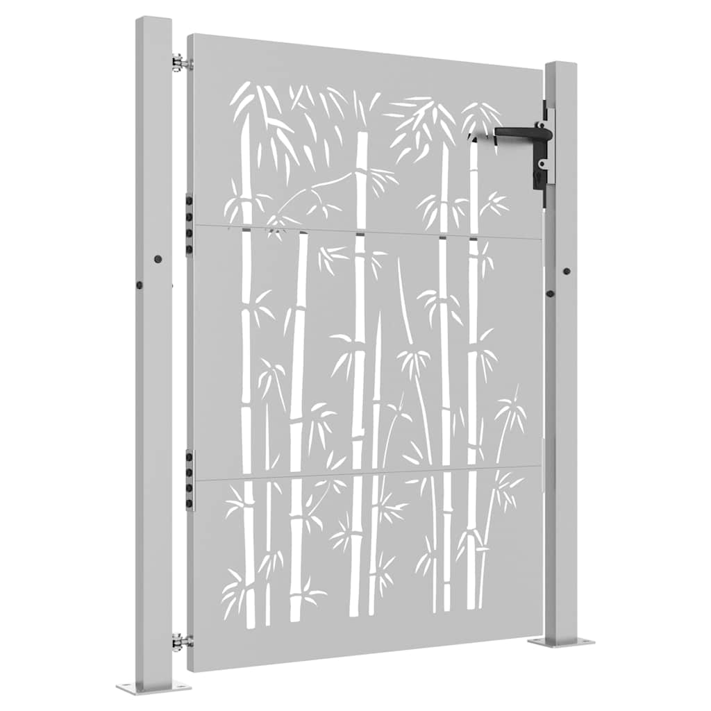 Gartentor 100x150 cm Cortenstahl Bambus-Design