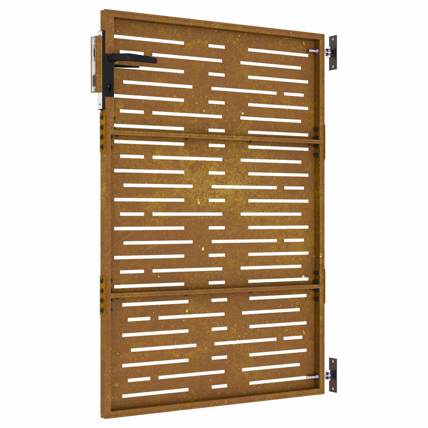 Gartentor 85x150 cm Cortenstahl Quadratisches Design