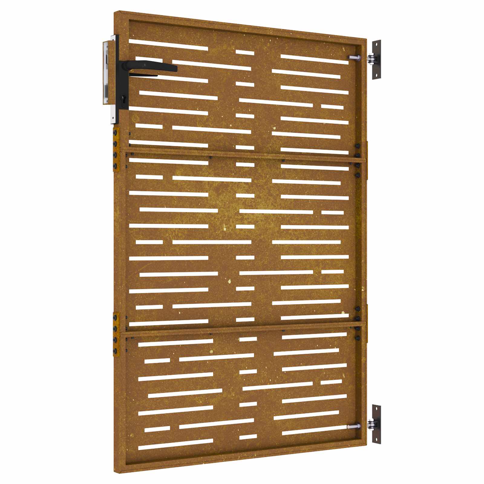 Gartentor 85x150 cm Cortenstahl Quadratisches Design
